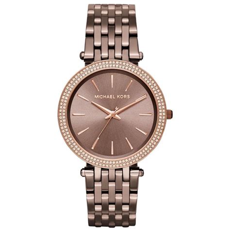 michael kors women's small leather band watch|michael kors watch for female.